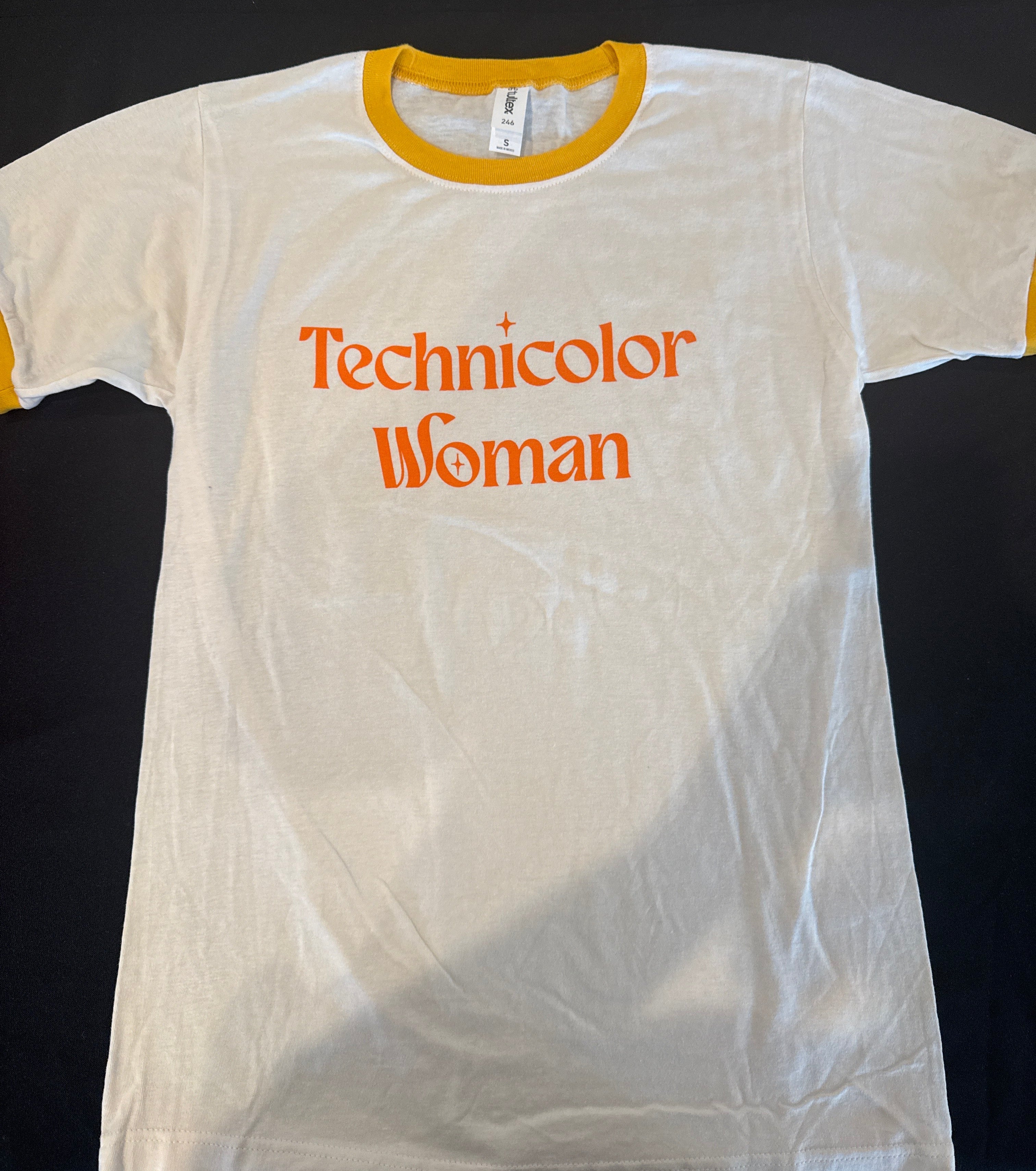 Technicolor Woman Ringer Tee